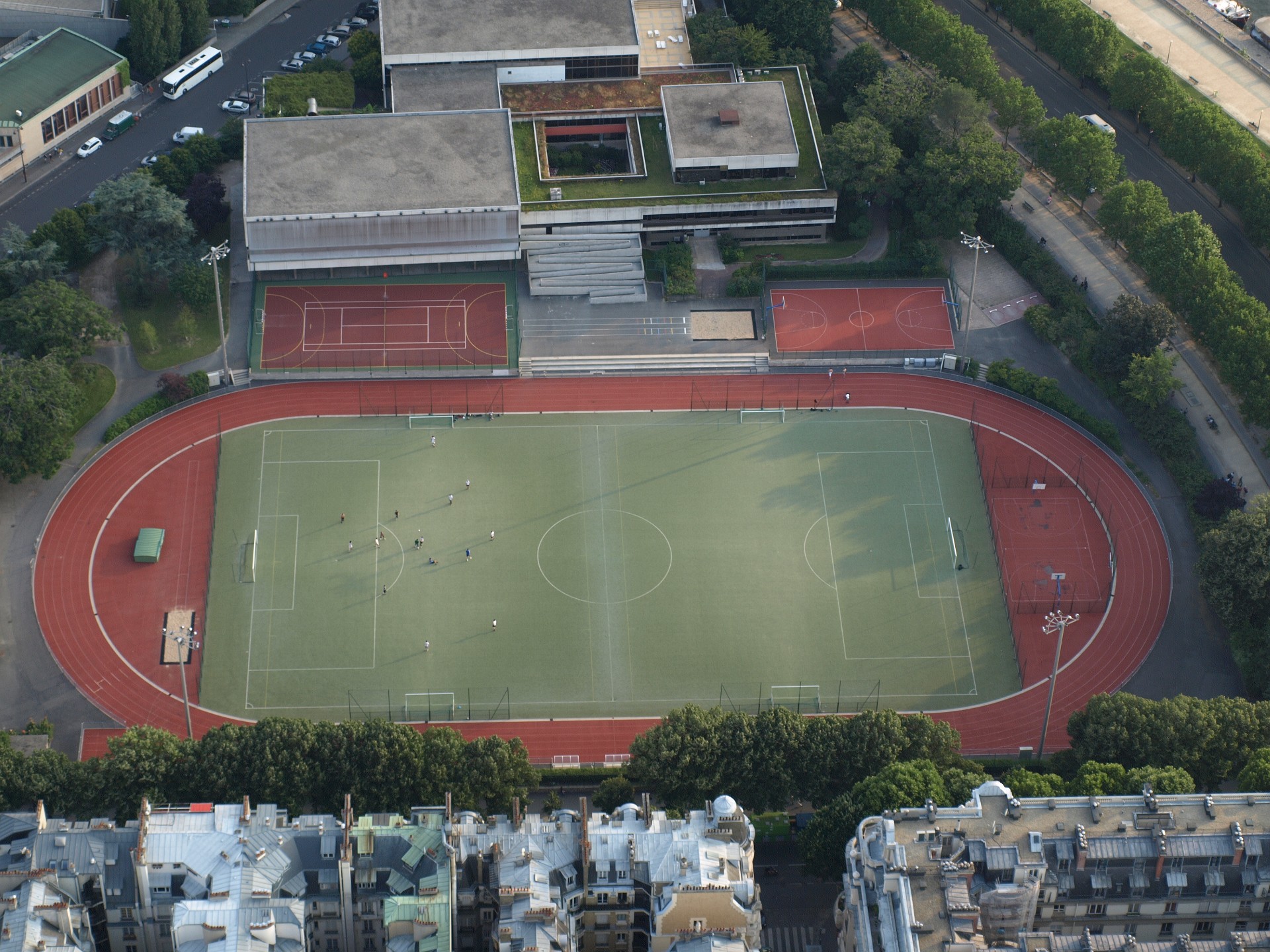 Soccer Field From the Top of the Tower